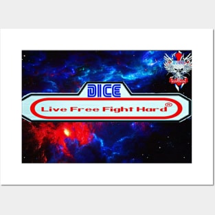 Dice Live Free Fight Hard Posters and Art